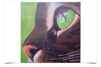 Cat (never got to finish the whiskers...)